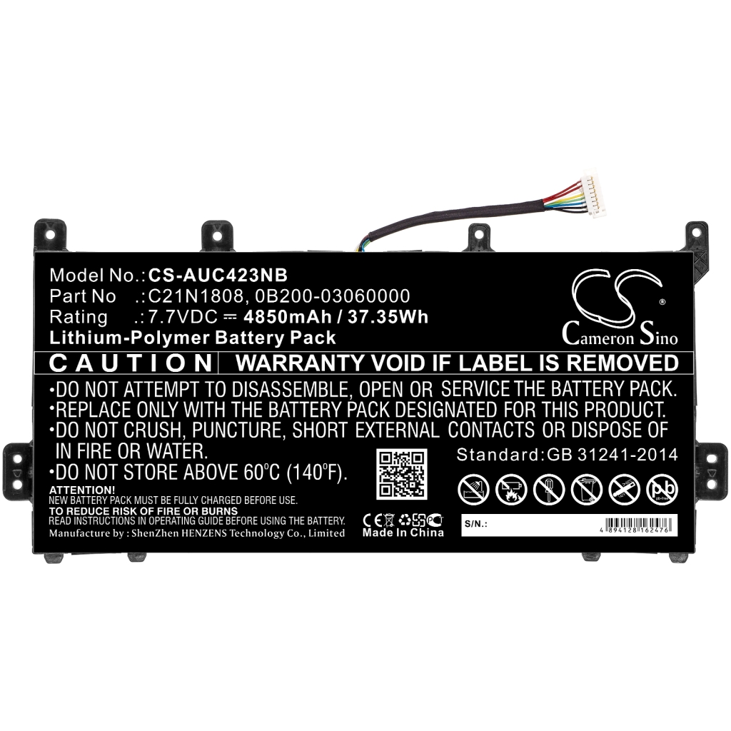 Battery Replaces C21N1808