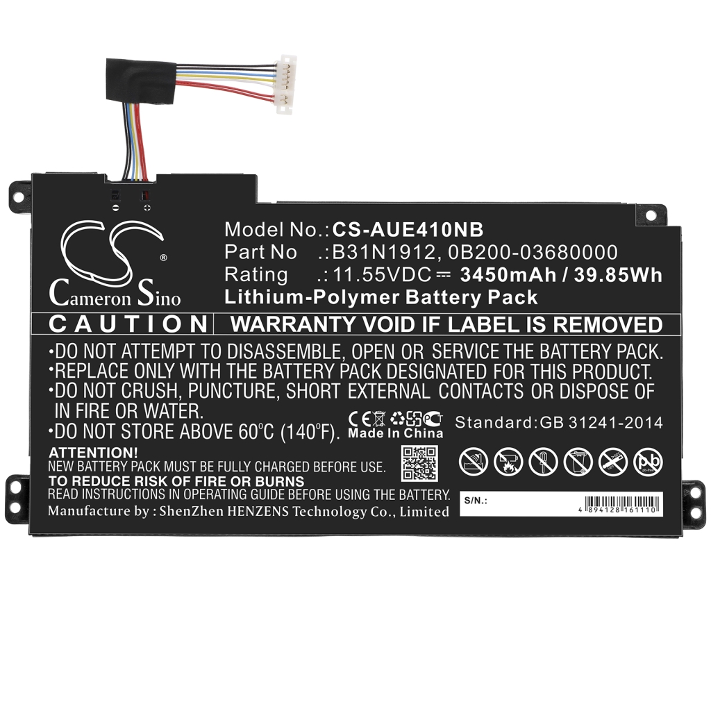 Batterie pour ordinateur portable Asus CS-AUE410NB