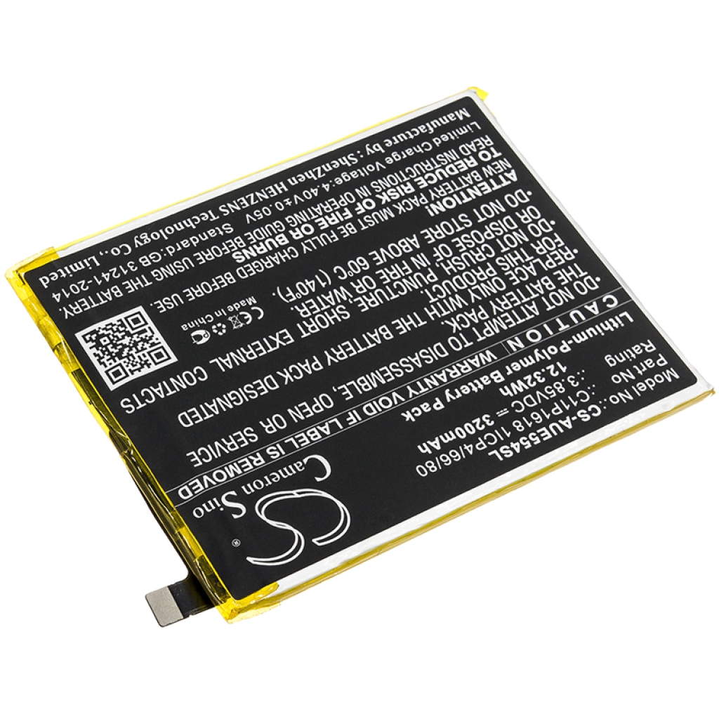 Compatible battery replacement for Asus C11P1618 1ICP4/66/80