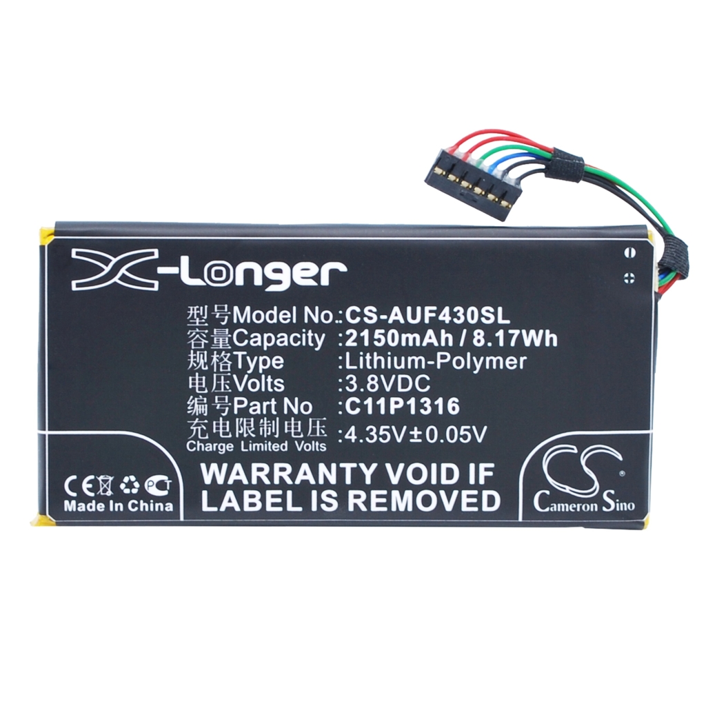 Compatible battery replacement for Asus C11P1316