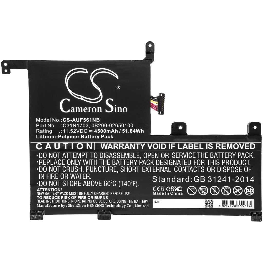 Battery Replaces C31N1703