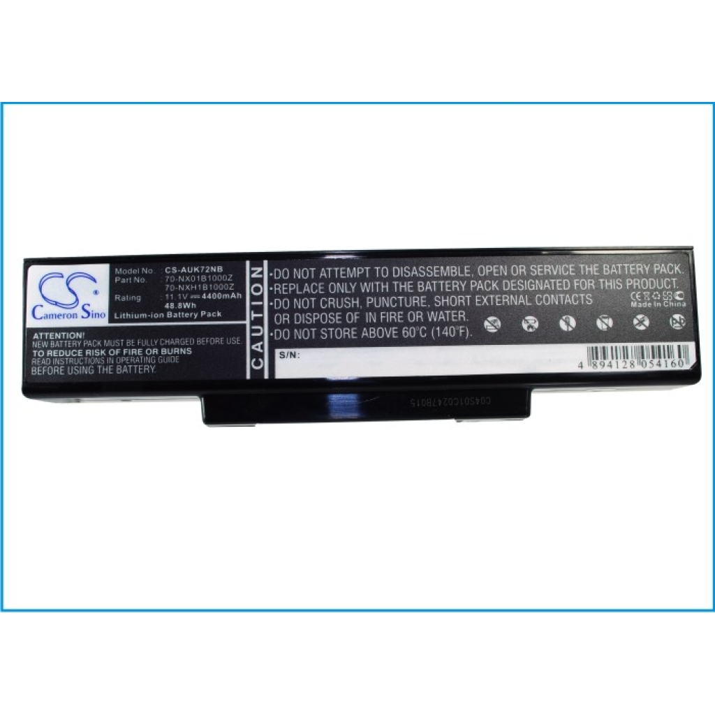 Notebook battery Asus CS-AUK72NB