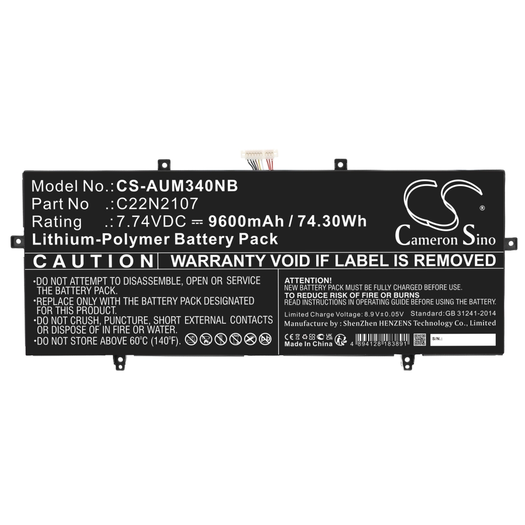 Batterie pour ordinateur portable Asus CS-AUM340NB