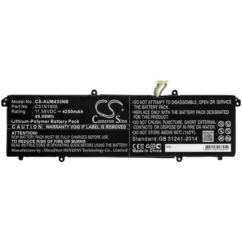 Batterie pour ordinateur portable Asus VivoBook S513EA-BQ392T