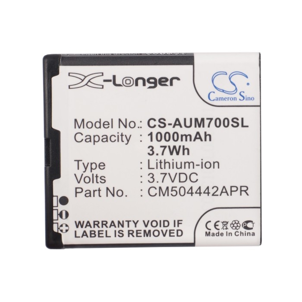 Compatible battery replacement for Amplicomms CM504442APR