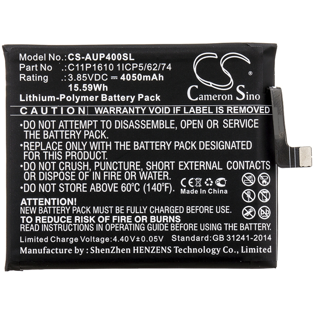 Battery Replaces C11P1610 1ICP5/62/74