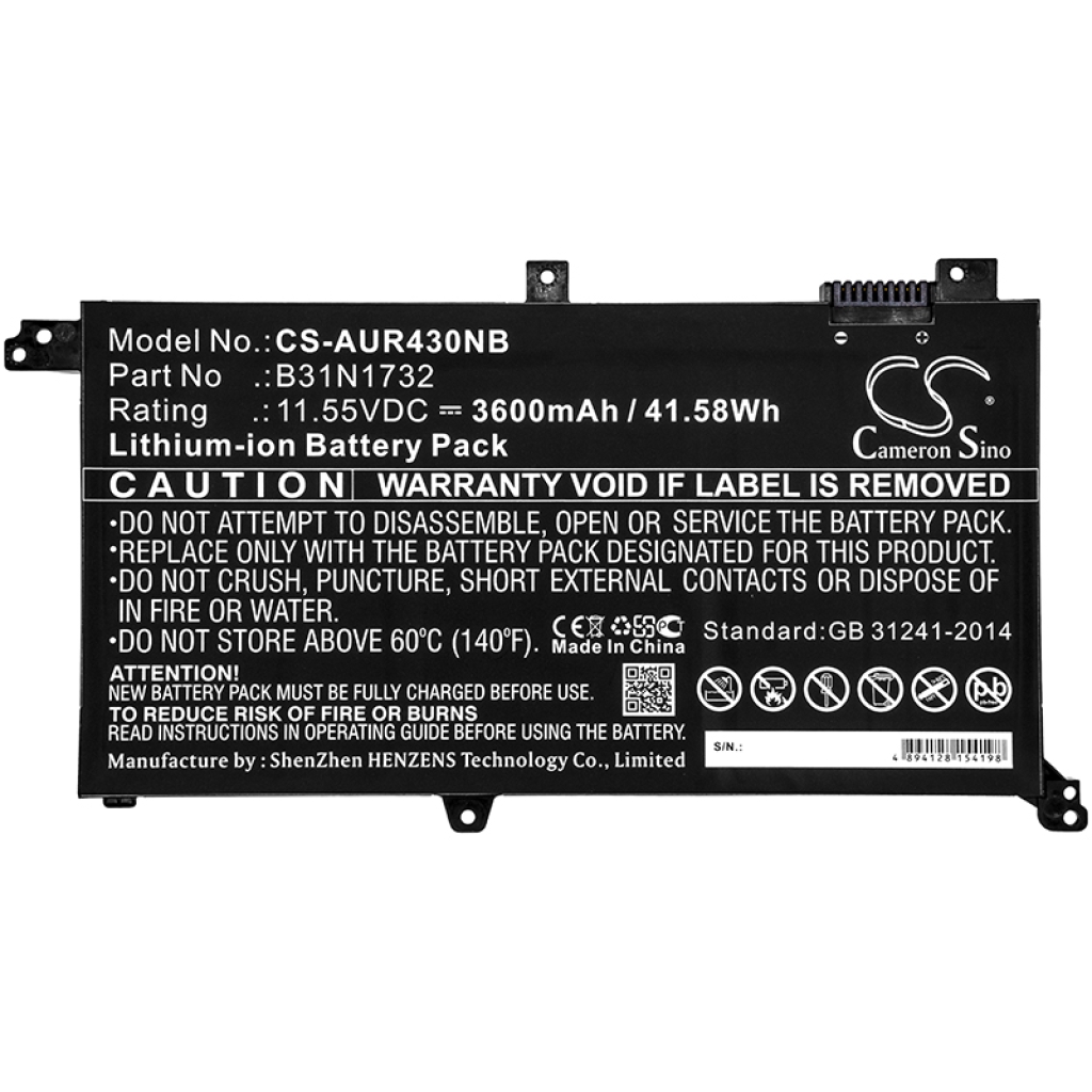 Battery Replaces B31N1732