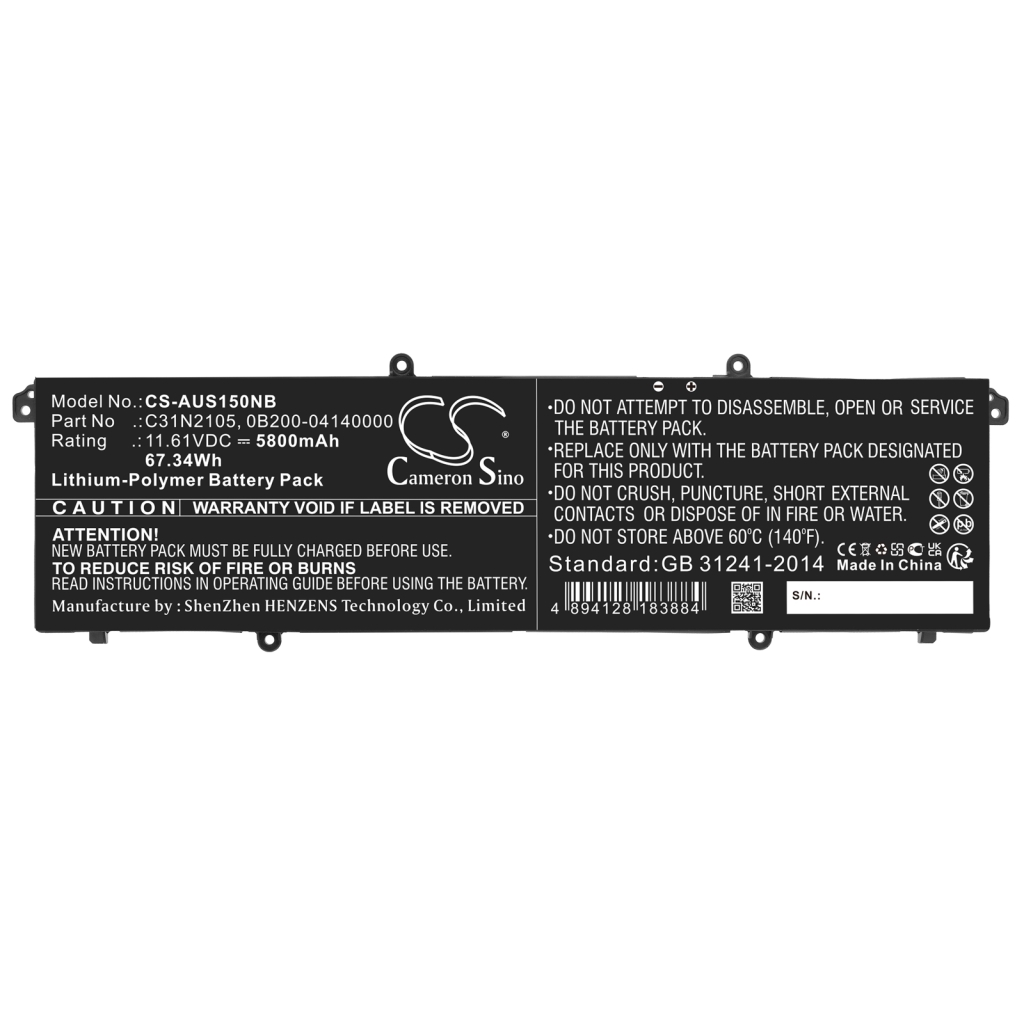 Notebook battery Asus CS-AUS150NB