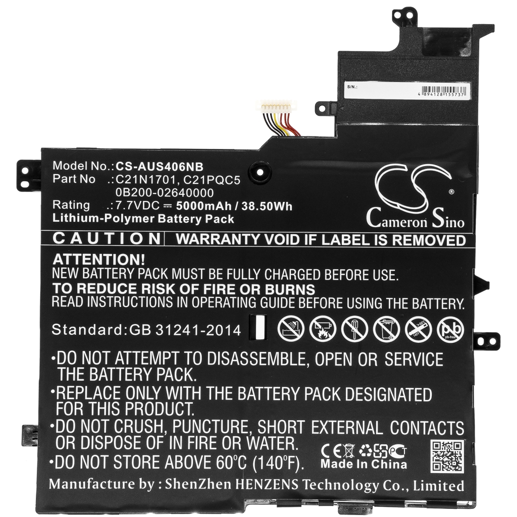 Batteries Remplace C21N1701