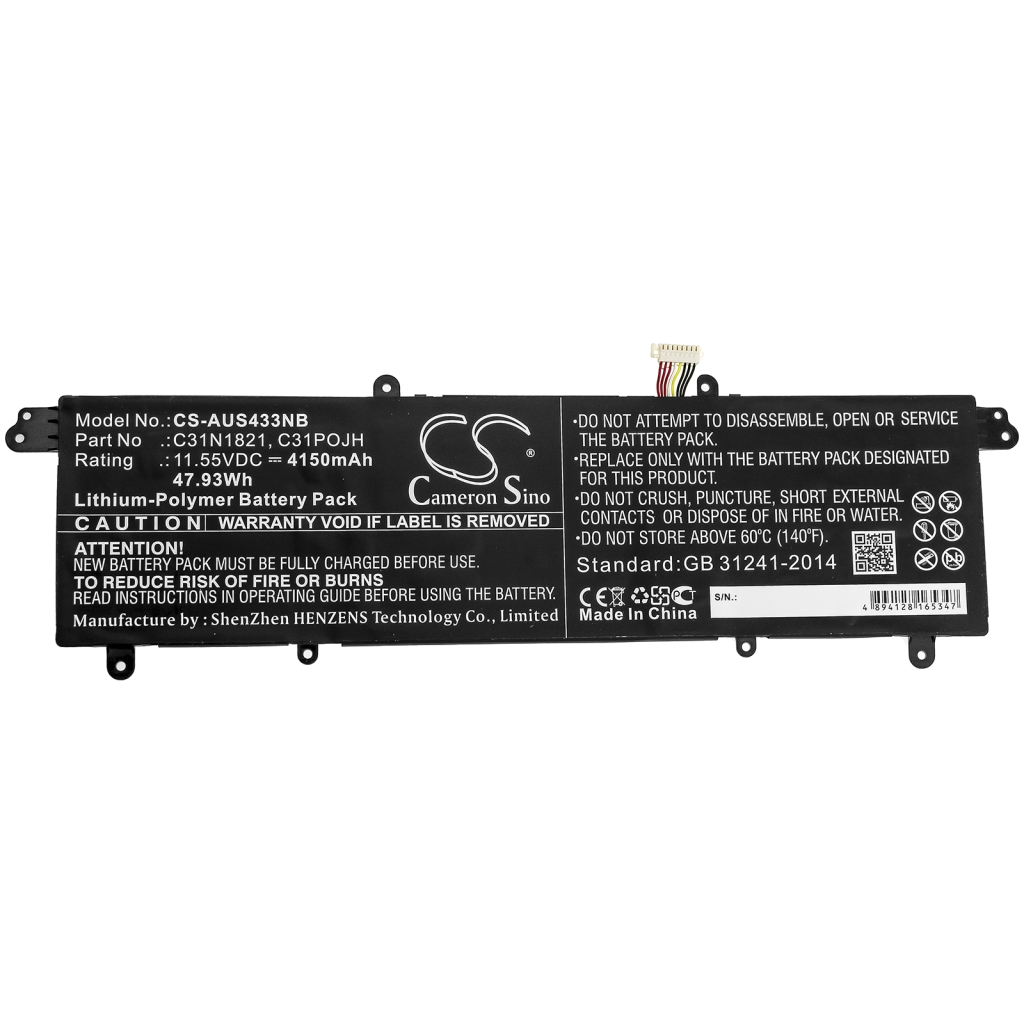 Batterie pour ordinateur portable Asus VivoBook S513EA-BQ392T