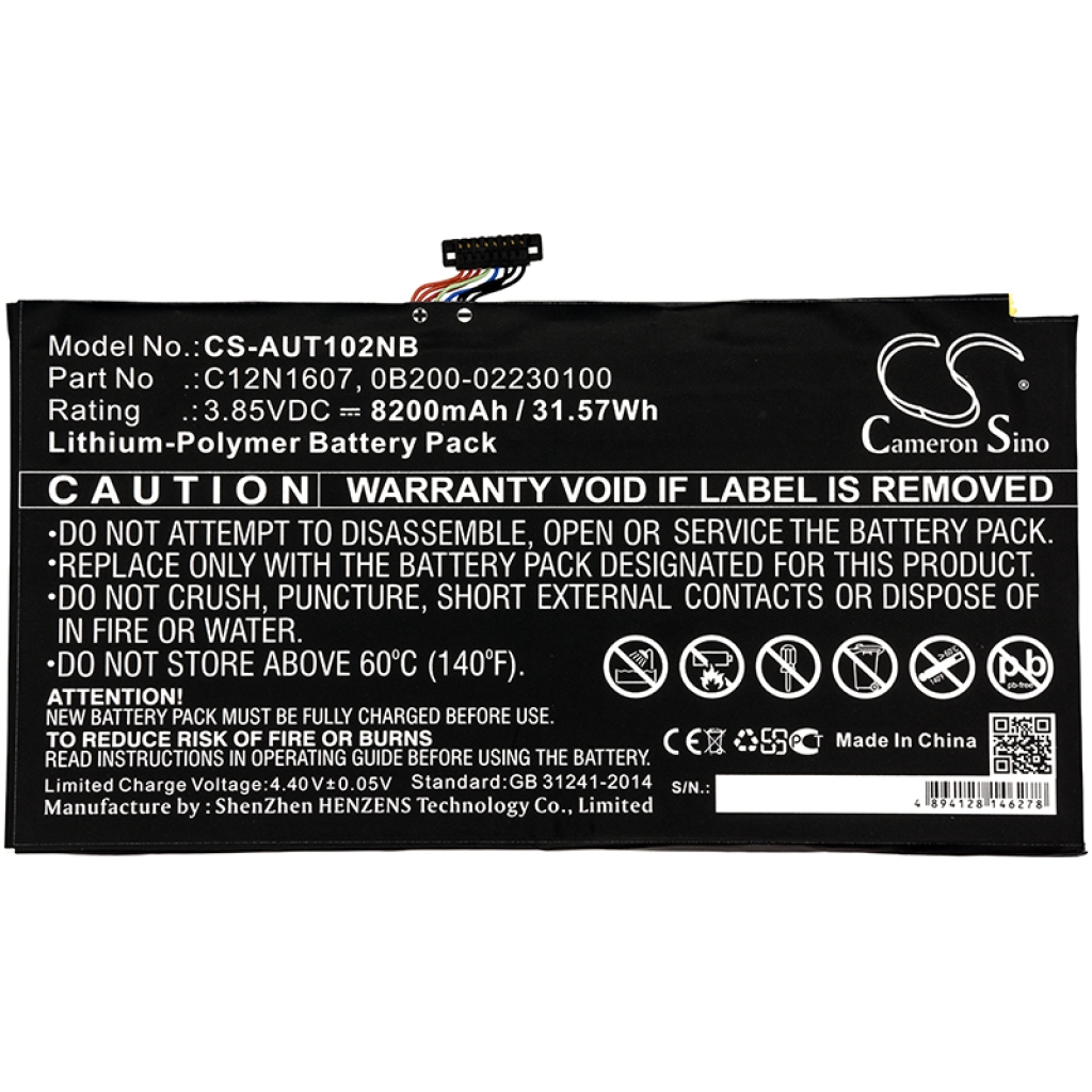 Battery Replaces C12N1607