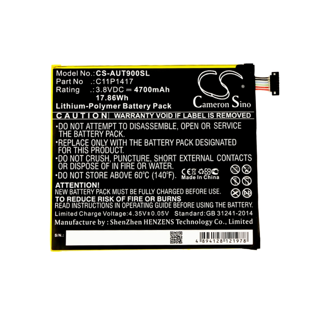 Tablet Battery Asus CS-AUT900SL