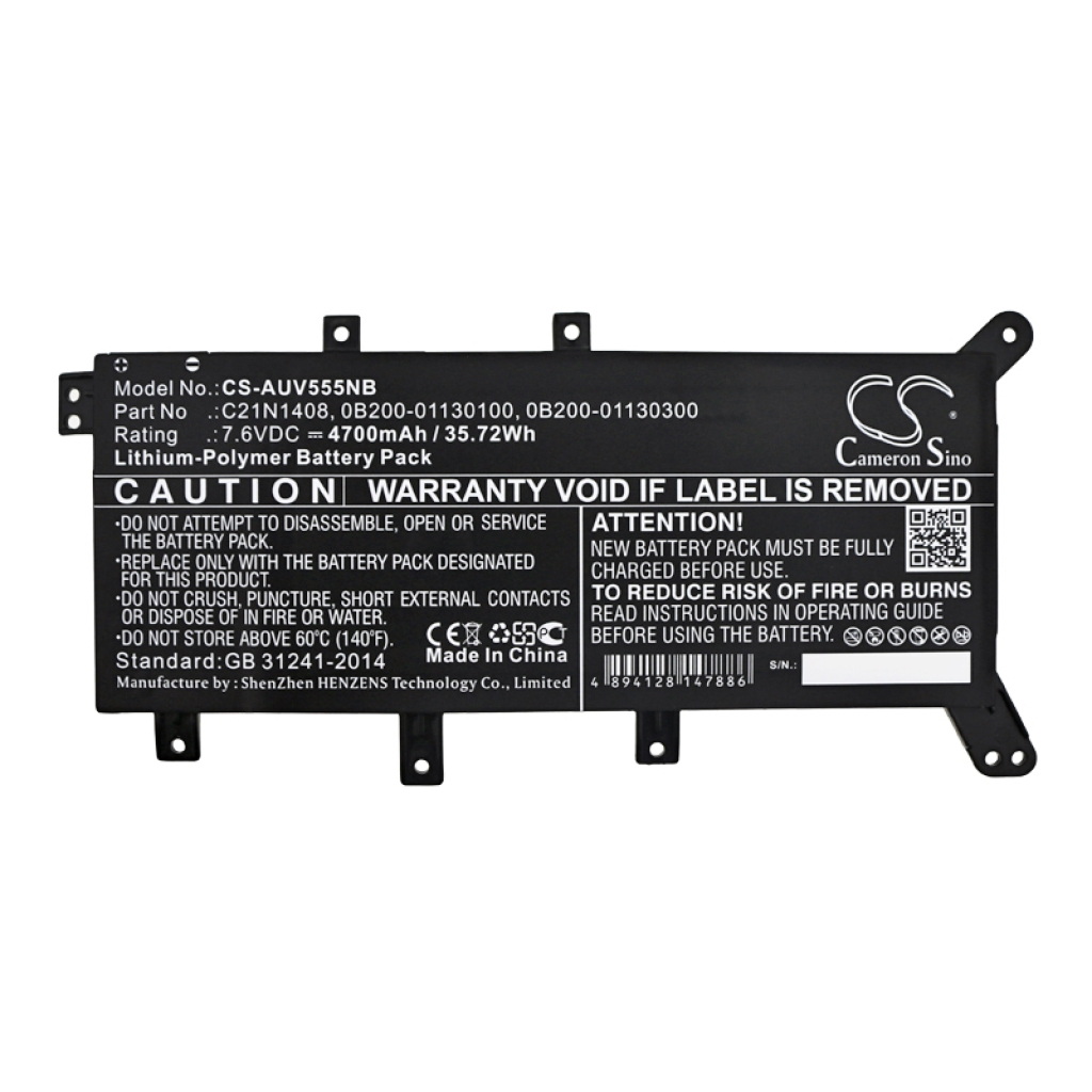 Batterie pour ordinateur portable Asus CS-AUV555NB