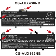 CS-AUX162NB<br />Batteries for   replaces battery C31N1620