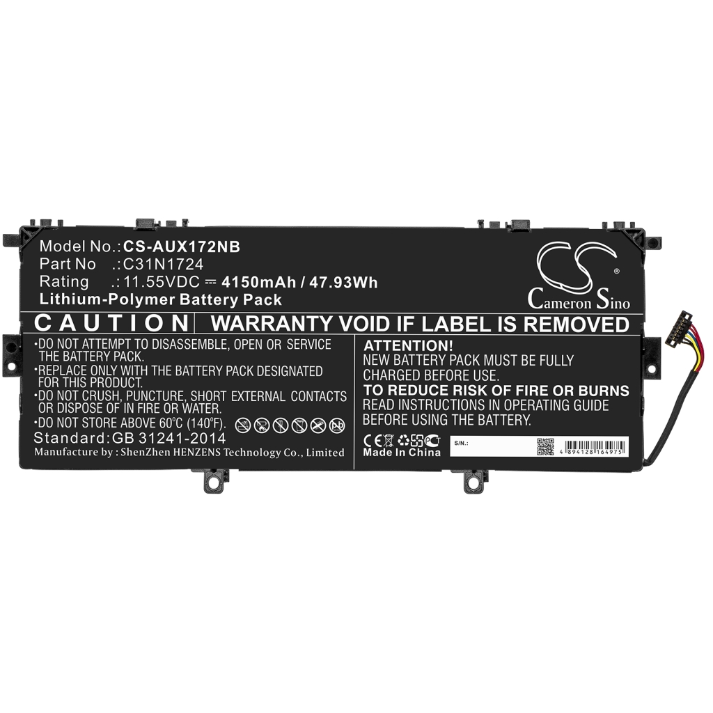 Batterie pour ordinateur portable Asus ZenBook 13 UX331UN-EG002T