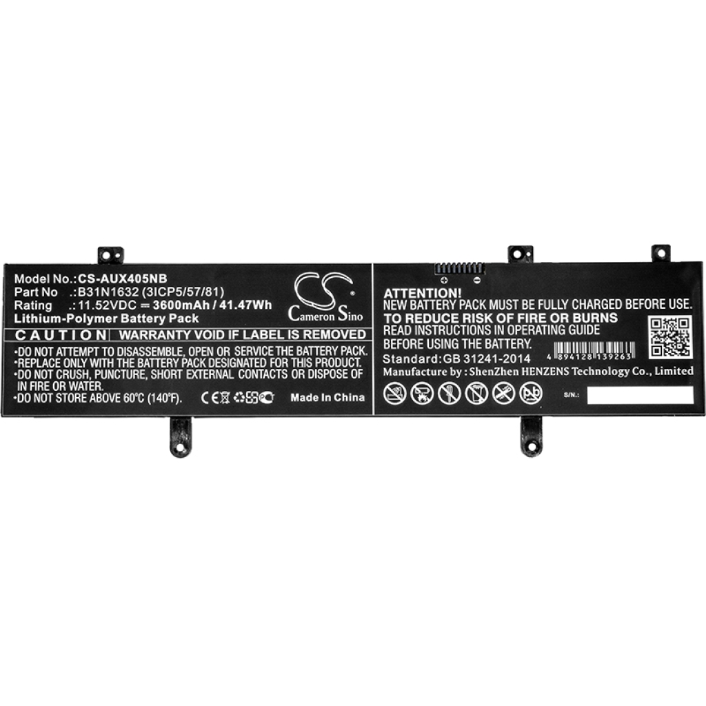 Batteries Remplace B31N1632 (3ICP5/57/81)