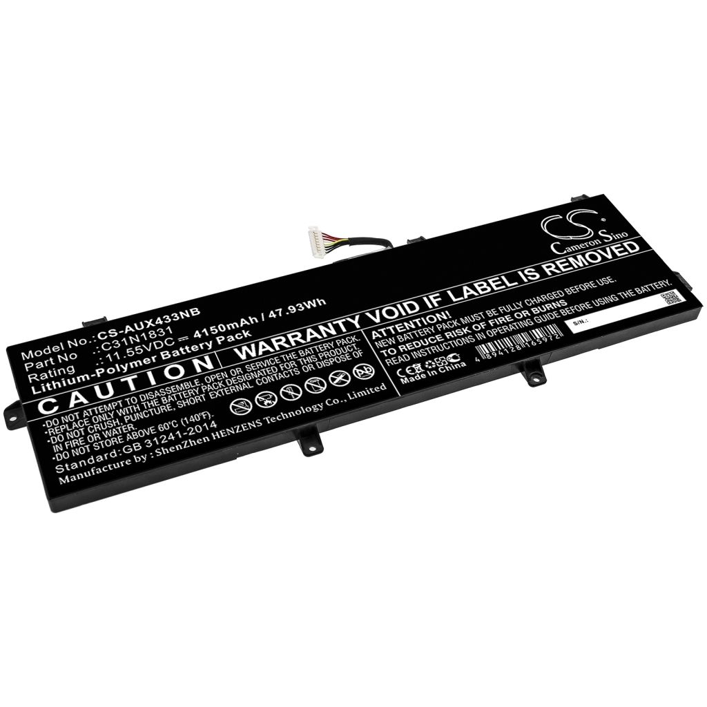 Batterie pour ordinateur portable Asus ZenBook 14 UX433FQ-A5033R