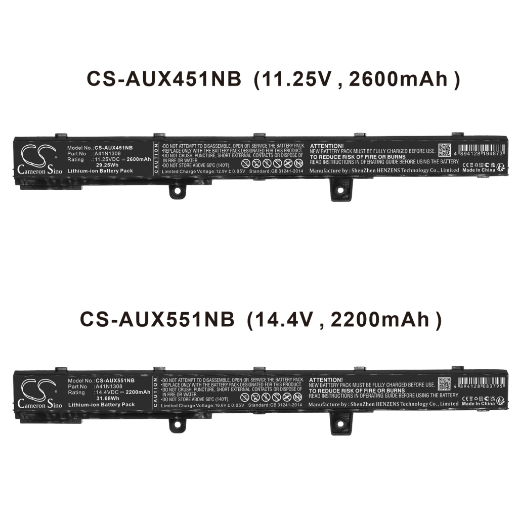 Notebook battery Asus X551