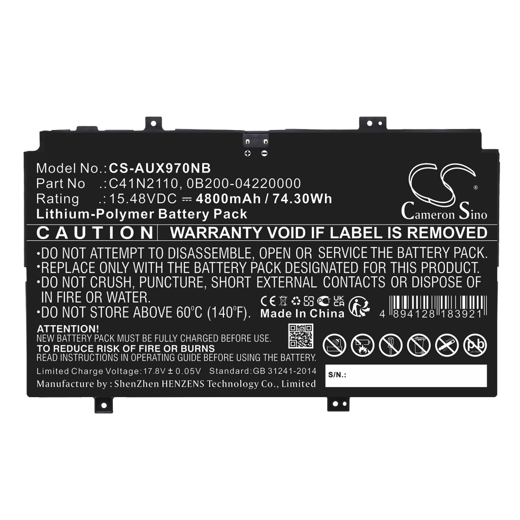 Notebook battery Asus CS-AUX970NB