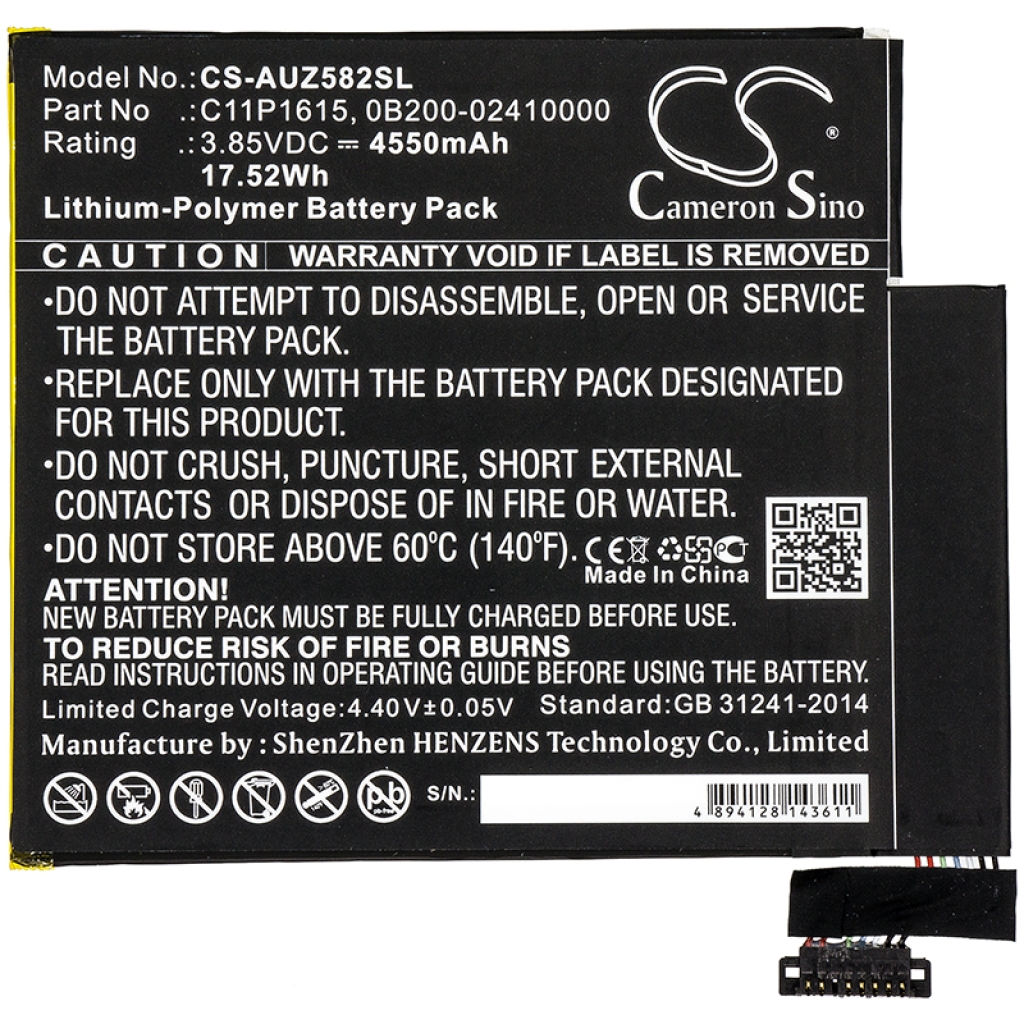 Tablette Batterie Asus CS-AUZ582SL