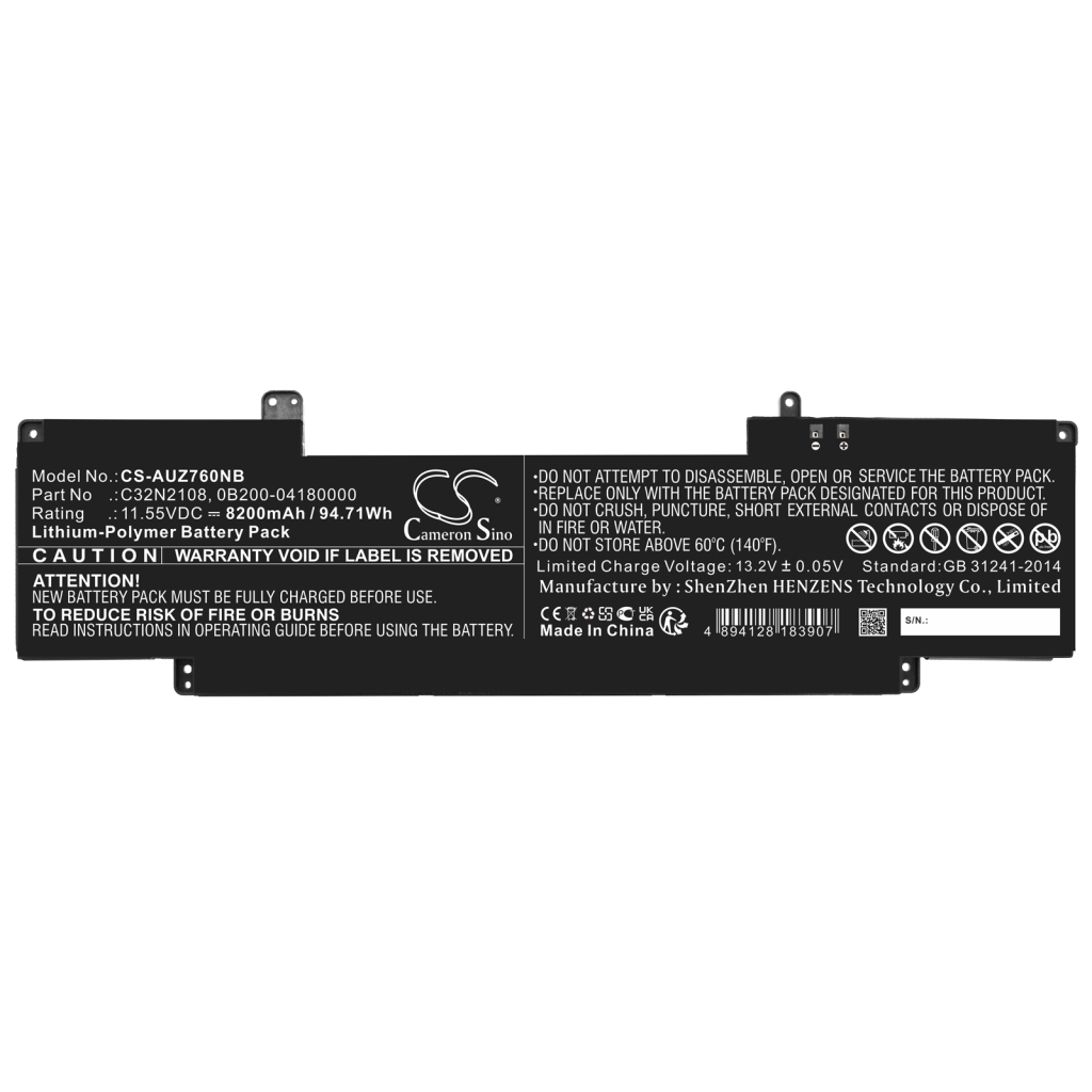 Batterie pour ordinateur portable Asus CS-AUZ760NB