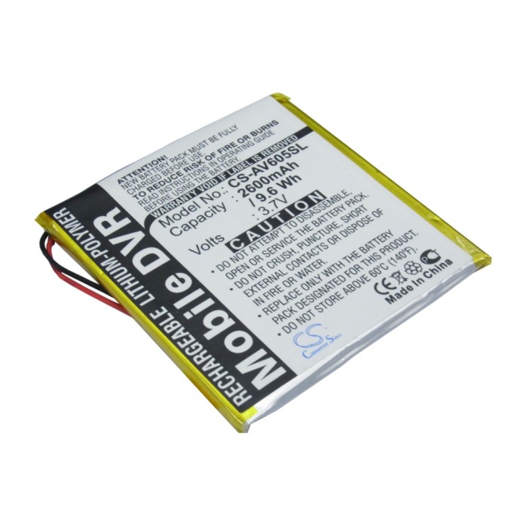 MP3, MP4, MP4, PMP Batterie Archos CS-AV605SL