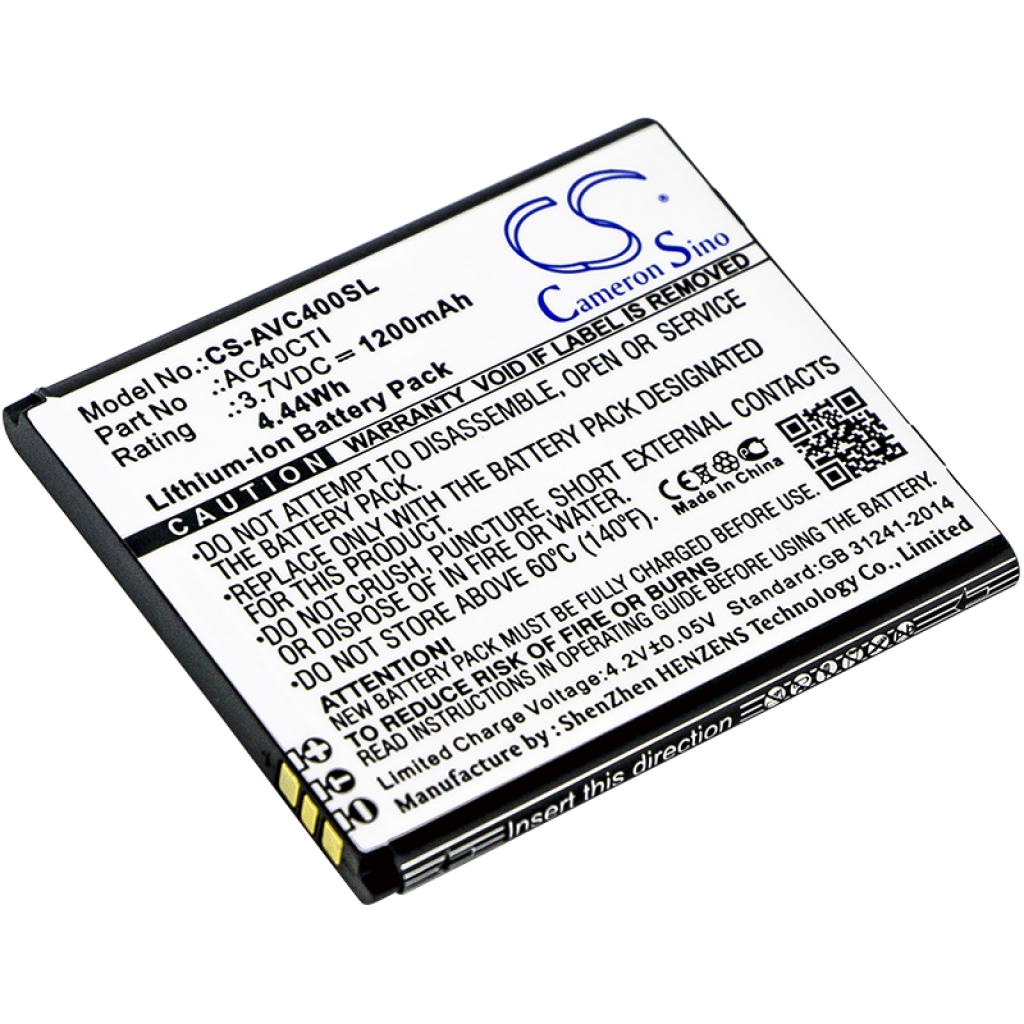 Compatible battery replacement for Archos AC40CTI