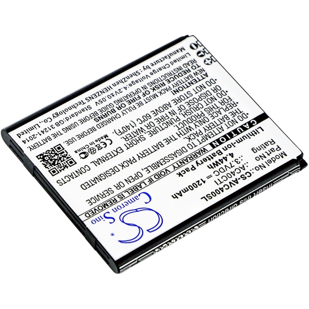 Compatible battery replacement for Archos AC40CTI