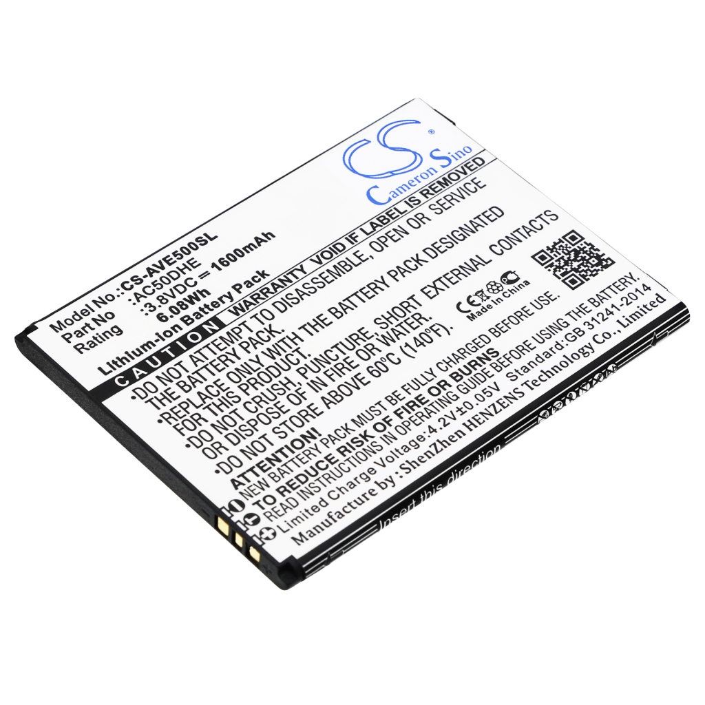 Compatible battery replacement for Archos AC50DHE