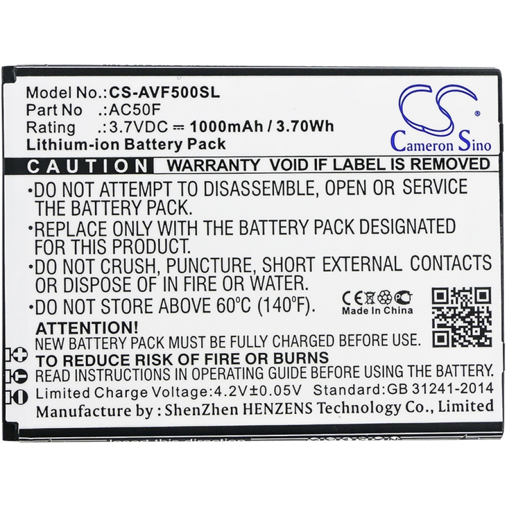 Mobile Phone Battery Archos CS-AVF500SL