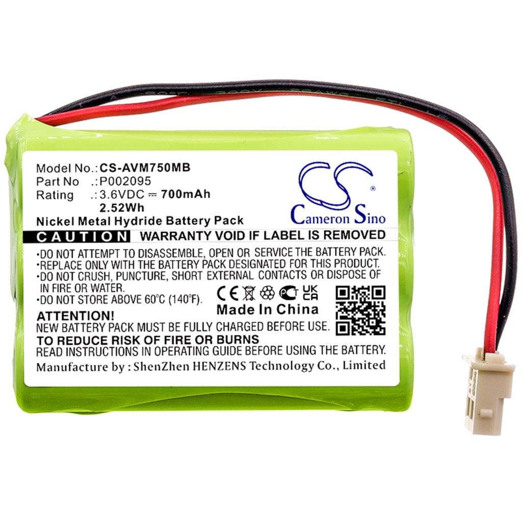 Compatible battery replacement for Alecto P002095