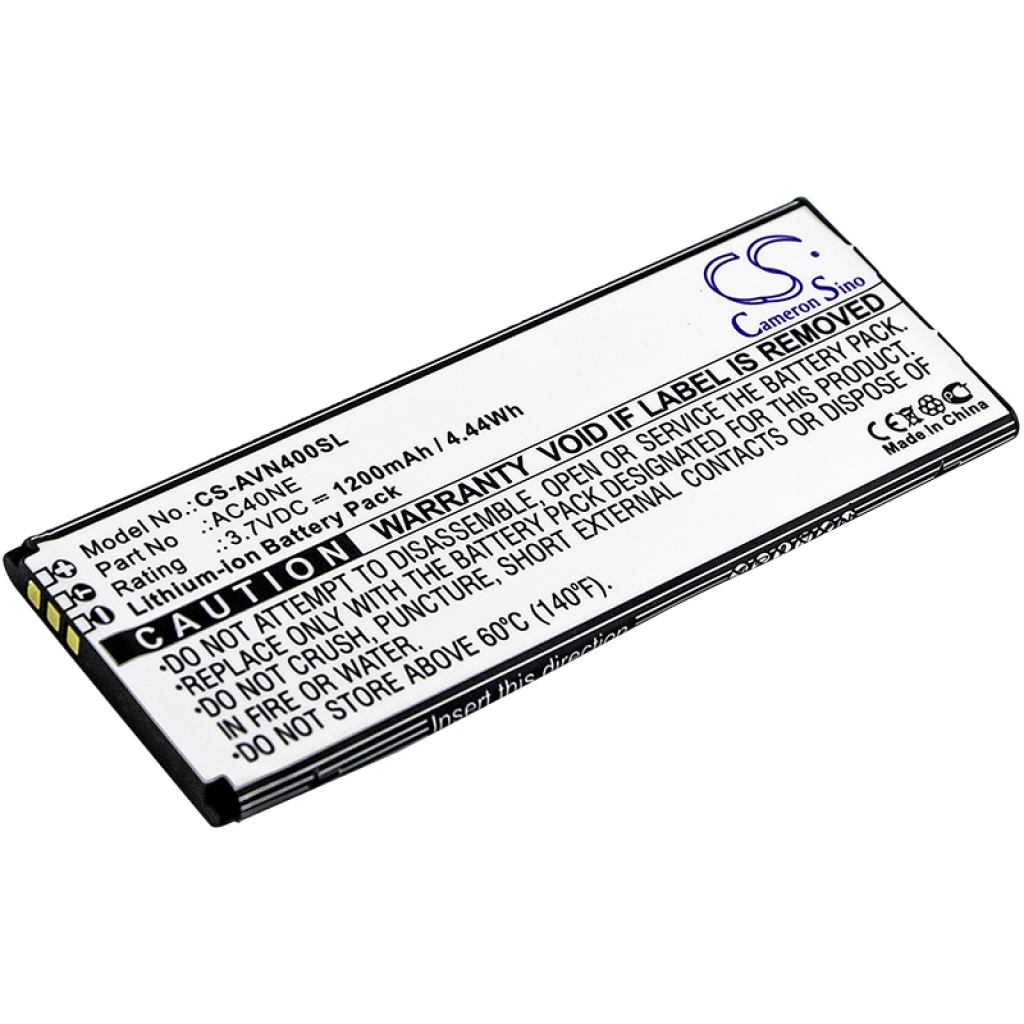 Compatible battery replacement for Archos AC40NE