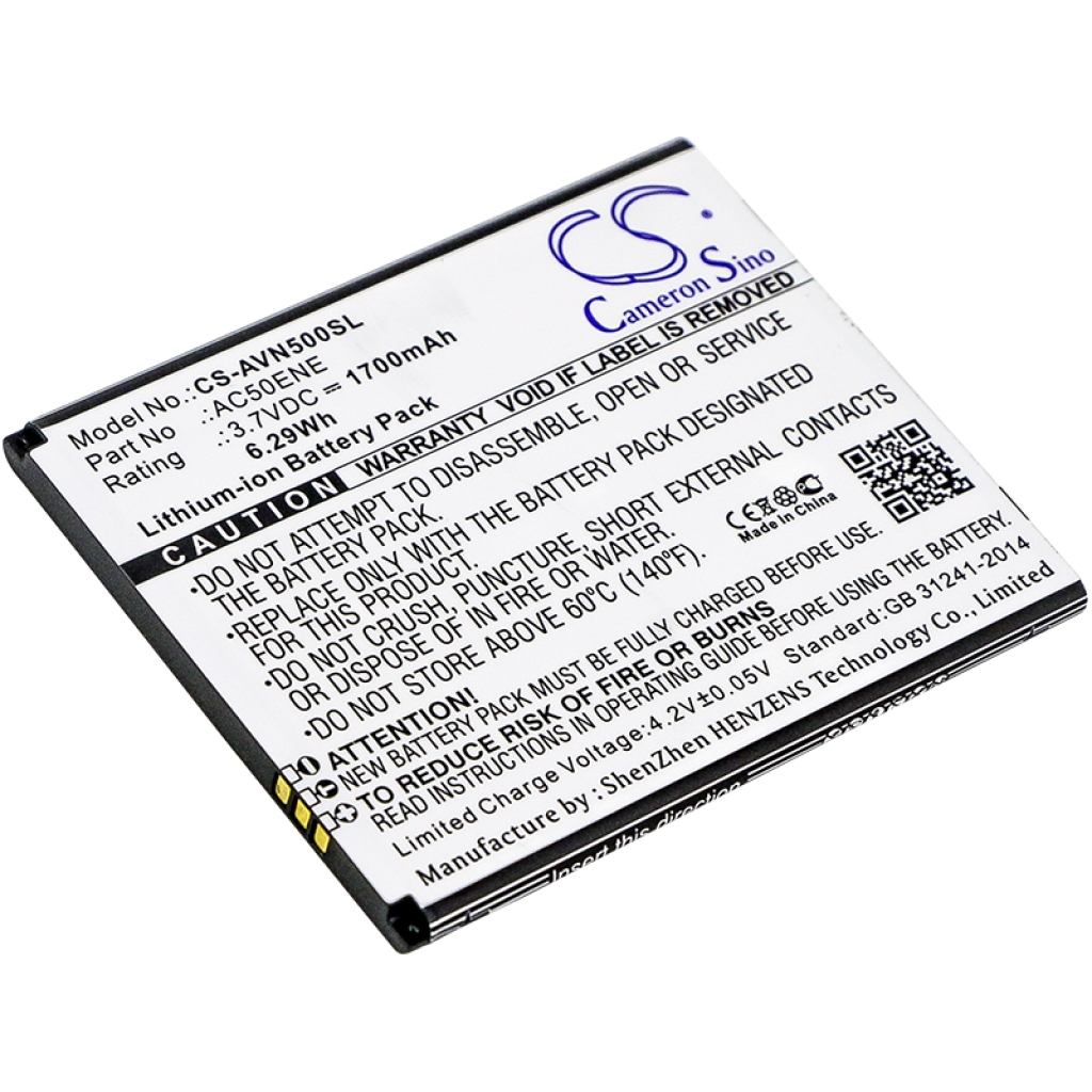 Compatible battery replacement for Archos AC50ENE