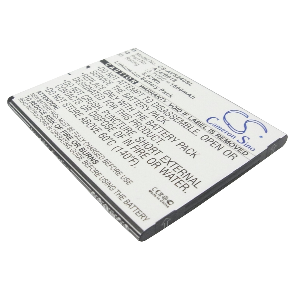 Compatible battery replacement for Avus A24/B018