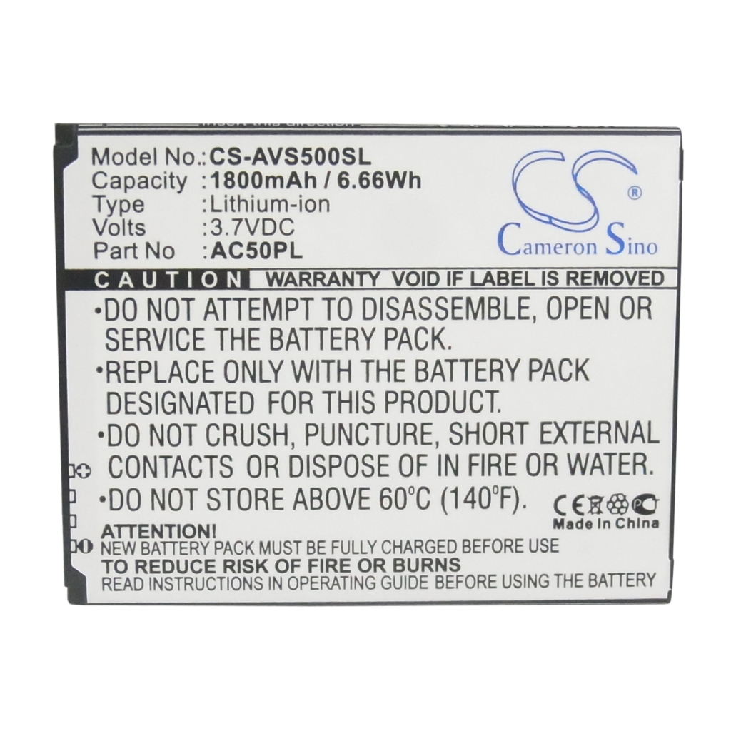 Compatible battery replacement for Archos AC50PL