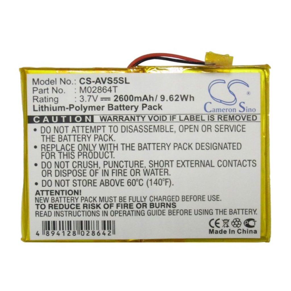 Batteries Remplace M02864T