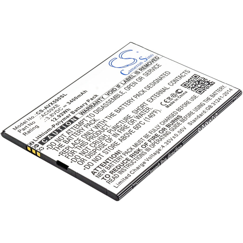 Remplacement de batterie compatible pour Archos  AC59XE