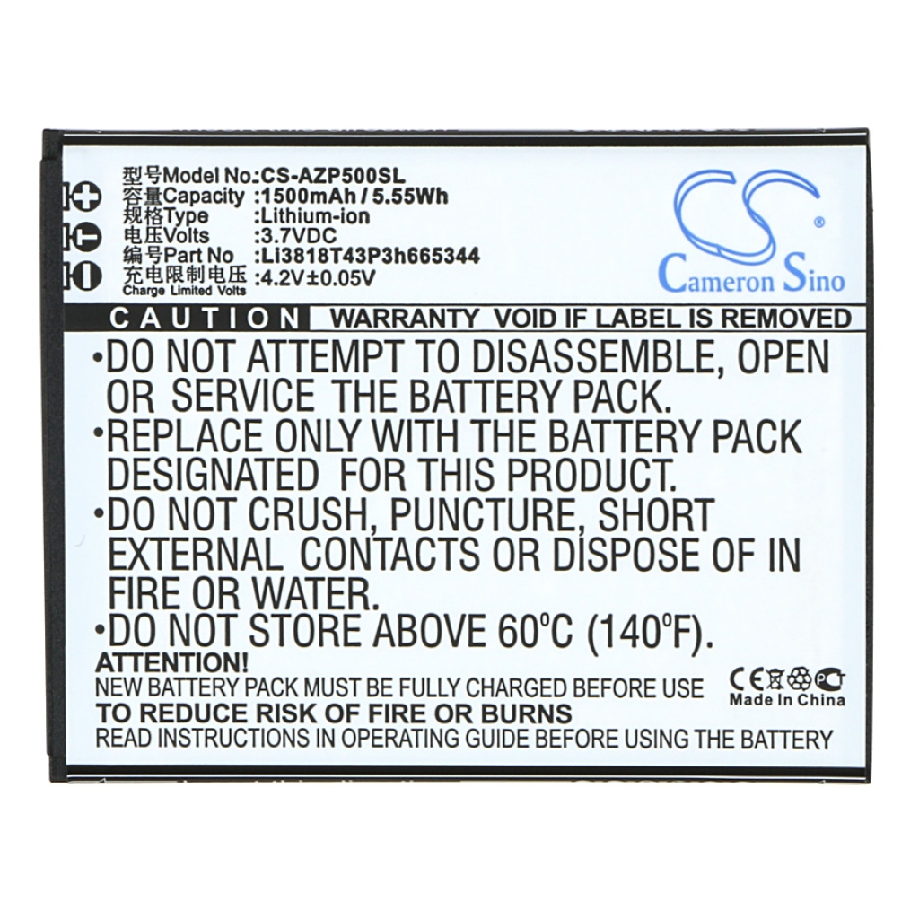 Batteries Remplace Li3818T43P3h665344