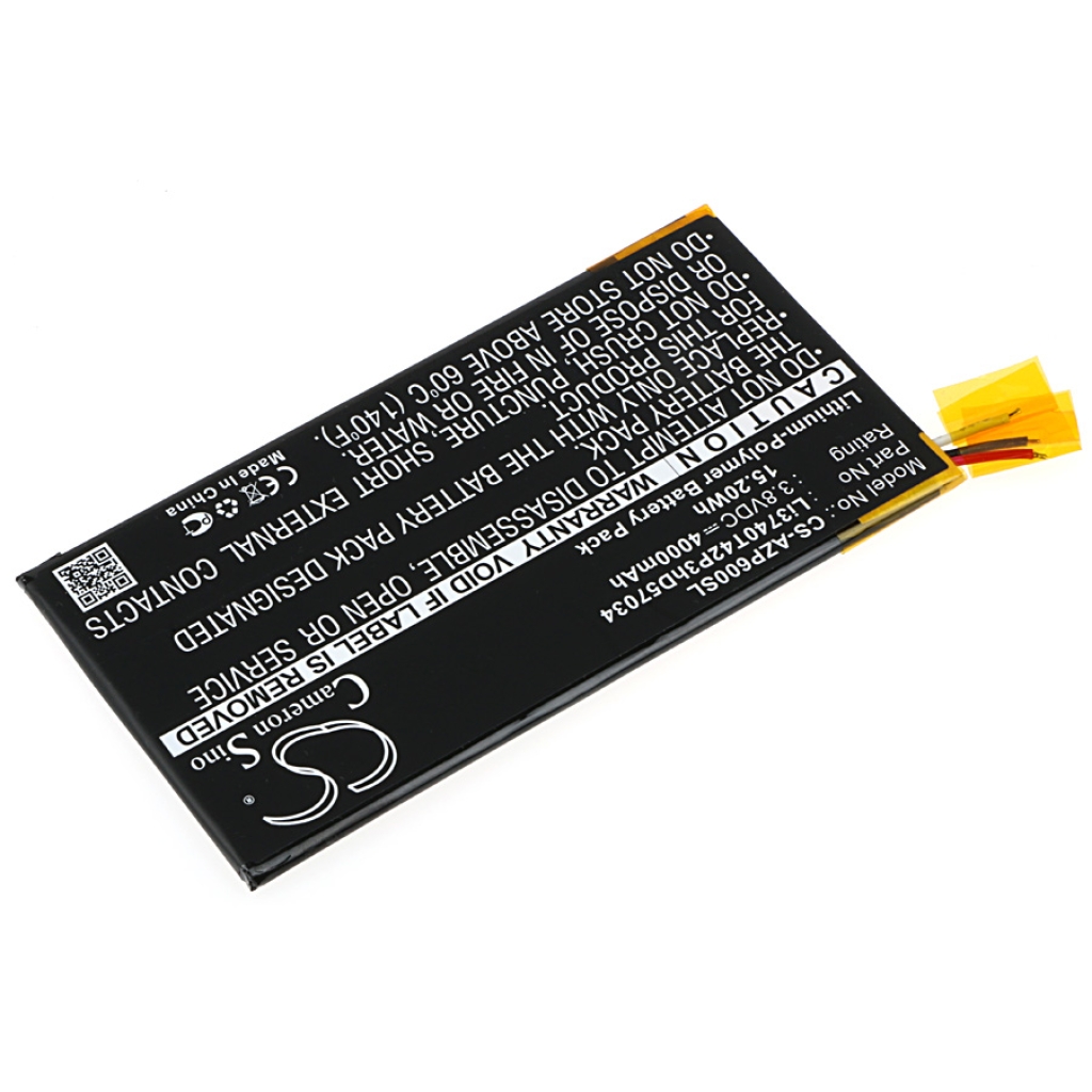 Compatible battery replacement for Amazing LI3740T42P3HD57034