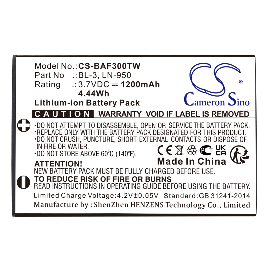 Two-Way Radio Battery Baofeng CS-BAF300TW