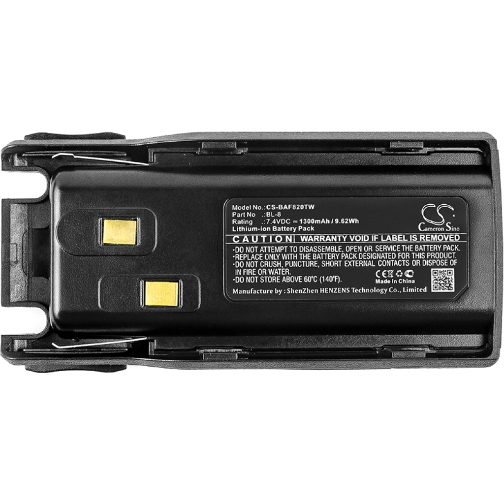 Batterie radio bidirectionnelle Baofeng CS-BAF820TW