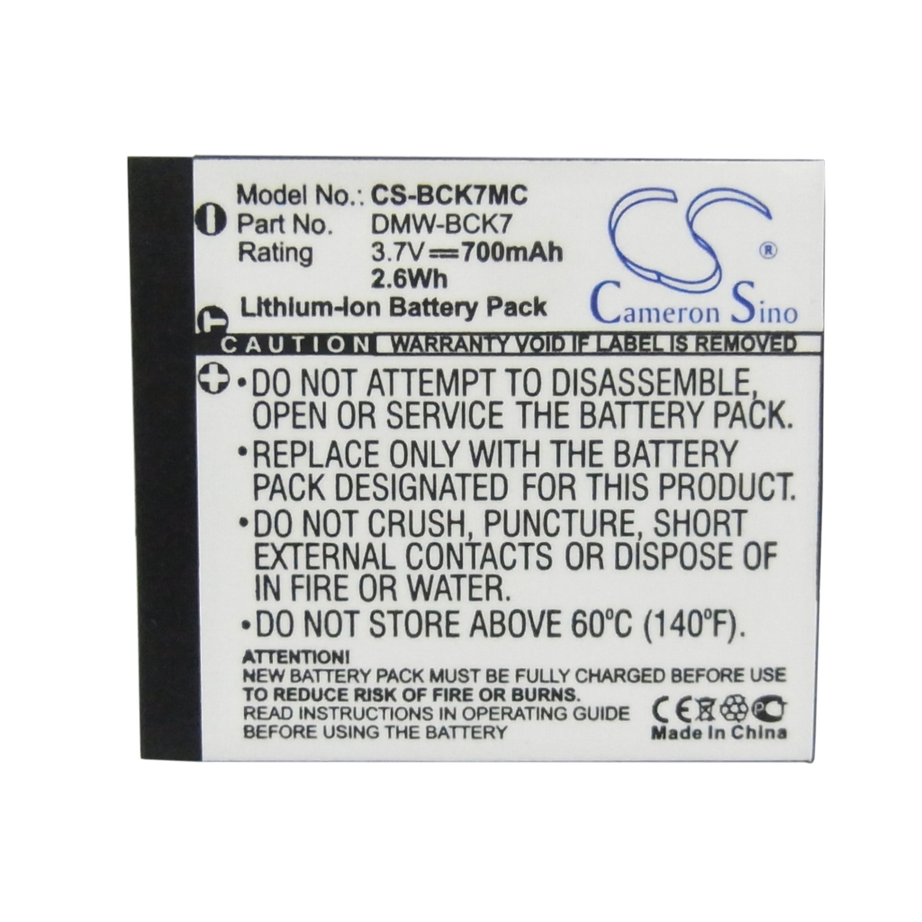 Batterie de l'appareil photo Panasonic CS-BCK7MC