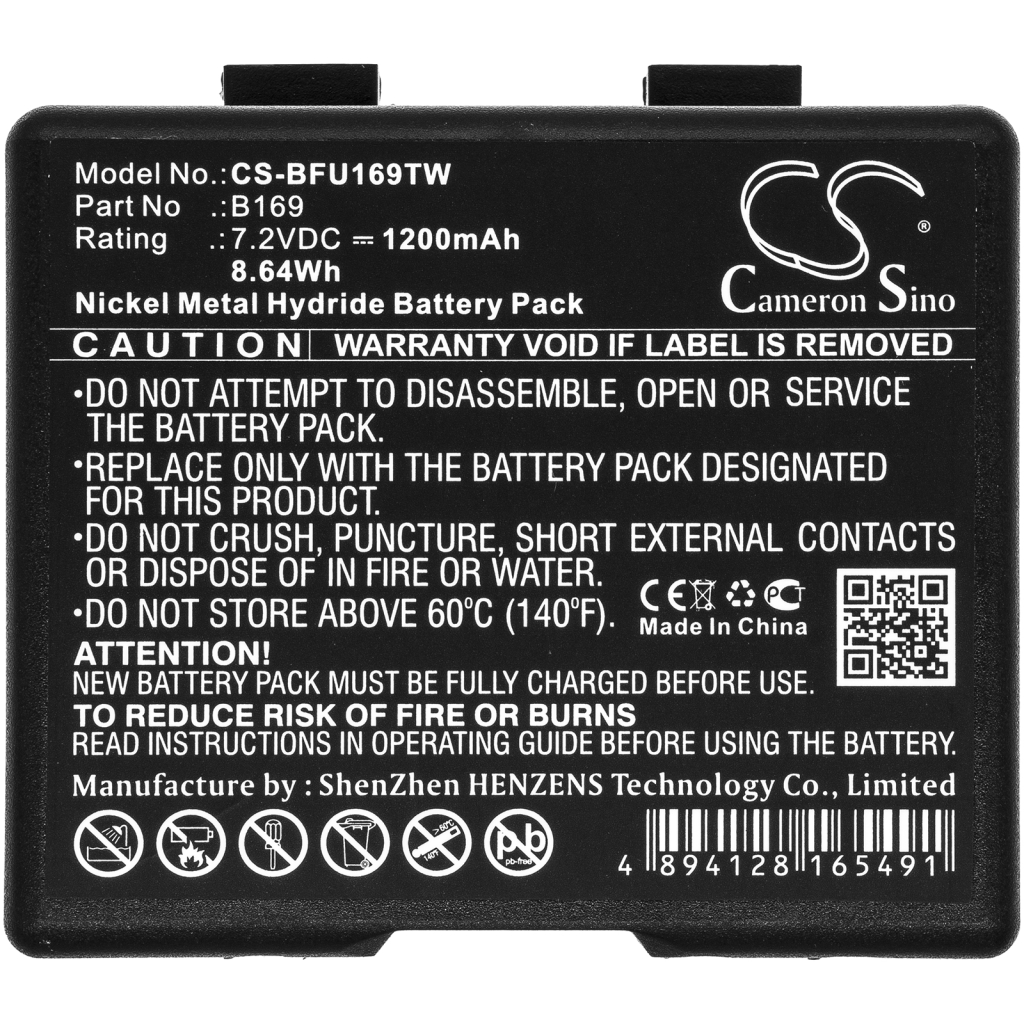 Compatible battery replacement for AEG B169