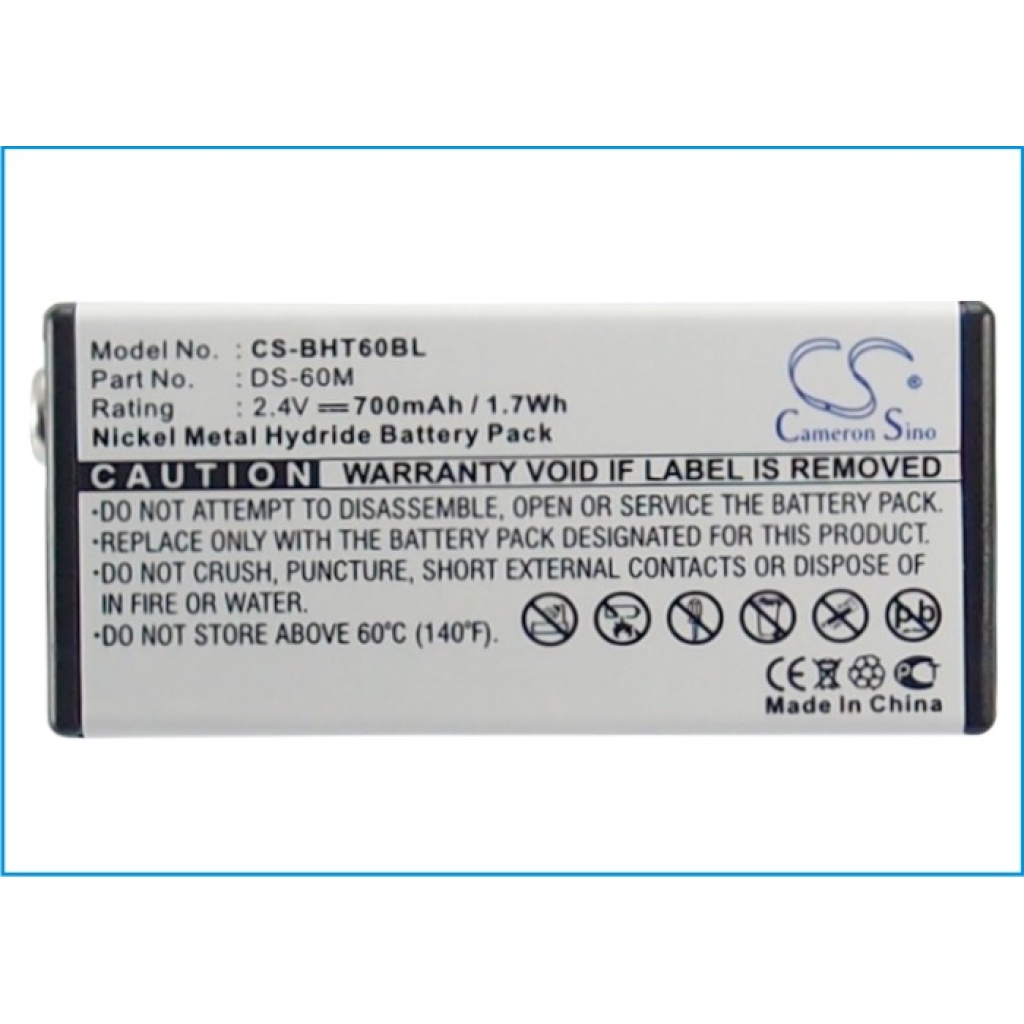 Batteries Code à barres, Scanner Batterie du scanner CS-BHT60BL