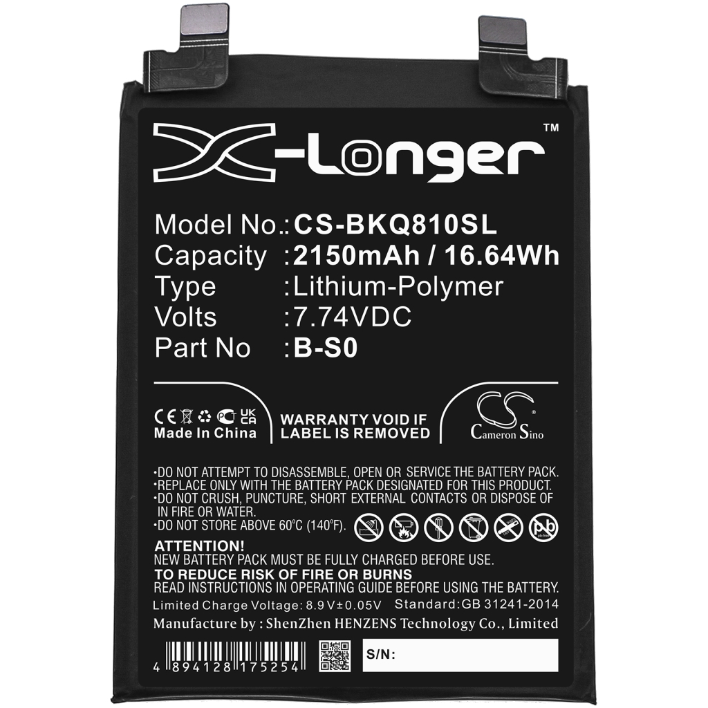 Mobile Phone Battery Iqoo CS-BKQ810SL