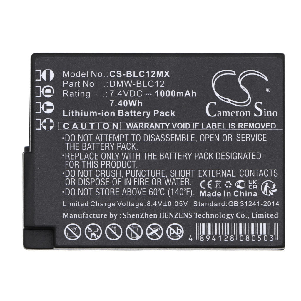 Batteries Remplace DMW-BLC12GK