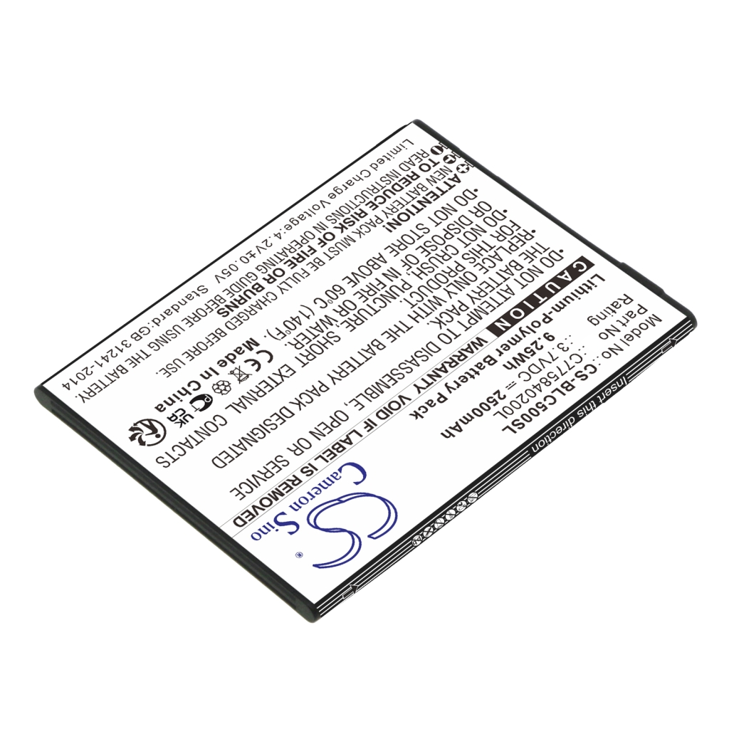 Compatible battery replacement for BLU C775840200L