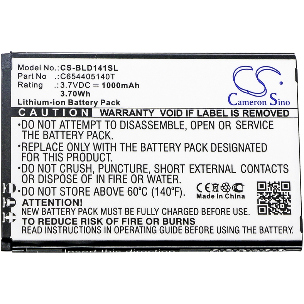 Compatible battery replacement for BLU C654405140T