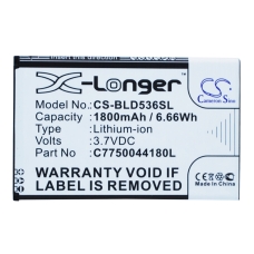 Compatible battery replacement for BLU C775004180L