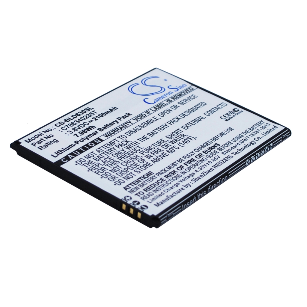 Compatible battery replacement for BLU C786340235T